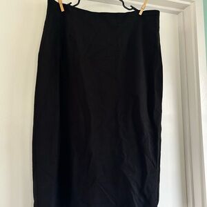 Eileen Fisher Elegant Black Pencil Skirt